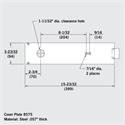 8575 Cover Plate Dimensions